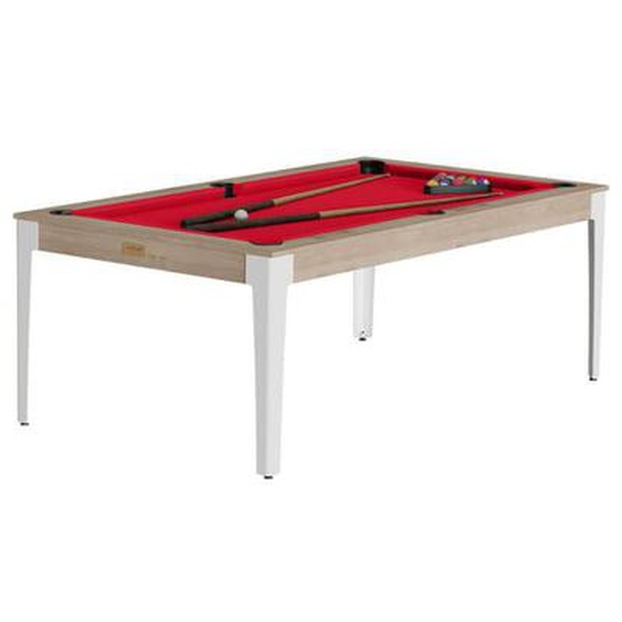 Billard american Elan chene- tapis rouge