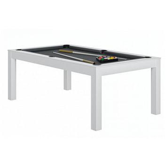 Billard CHARME Blanc - Drap gris Ardoise