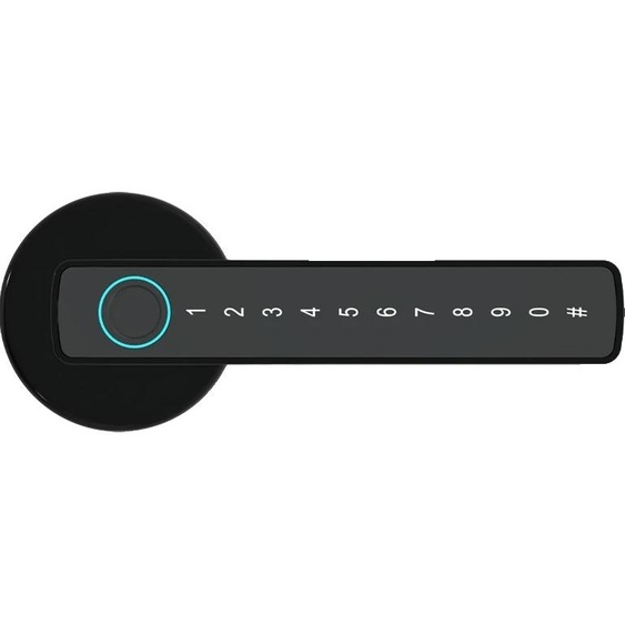 Billy M5 Serrure électronique de porte, déverrouillage par empreinte digitale et Bluetooth, compatible avec 4 piles AAA, M5 Noir