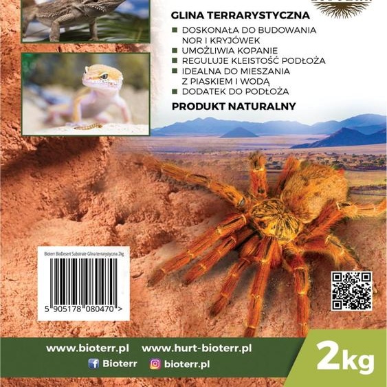 BioDesert Substrat Argile Terrariale à mouler, Substrat, Fond 2kg