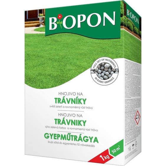 BIOPON engrais gazon 1kg + élixir DUO