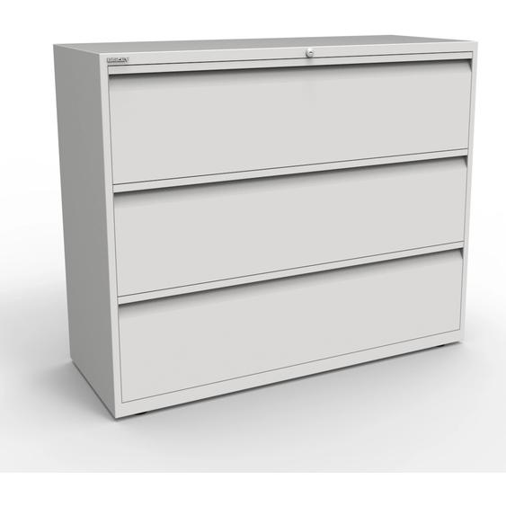 Bisley Comptoir Universal Confort Plus  3 tiroirs  - Métal - Gris