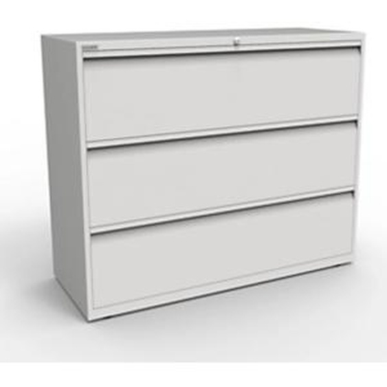 Bisley Comptoir Universal Confort Plus  3 tiroirs  - Métal - Gris