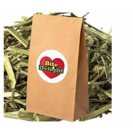 Bite&Delight Luzerne séchée 10 kg - Tiges & feuilles - Friandise naturelle pour lapins, cochons dInde, hamsters, oiseaux & rongeurs