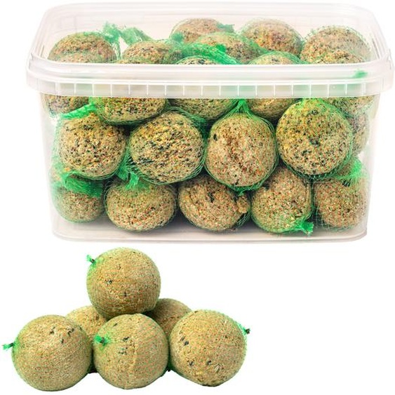 Bite&Delight - Petites boules de graisse pour oiseaux 3kg - Nourriture énergétique pour oiseaux sauvages, idéale pour mésanges, moineaux, merles, alimentation hivernale - oiseaux naturels