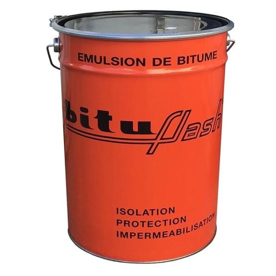 Bitume étanchéité, enduit bitumeux, imperméabilisant maçonnerie, bois, métaux, cuve, bassin, fondation, sol, BITUFLASH - PROCOM 25 litres