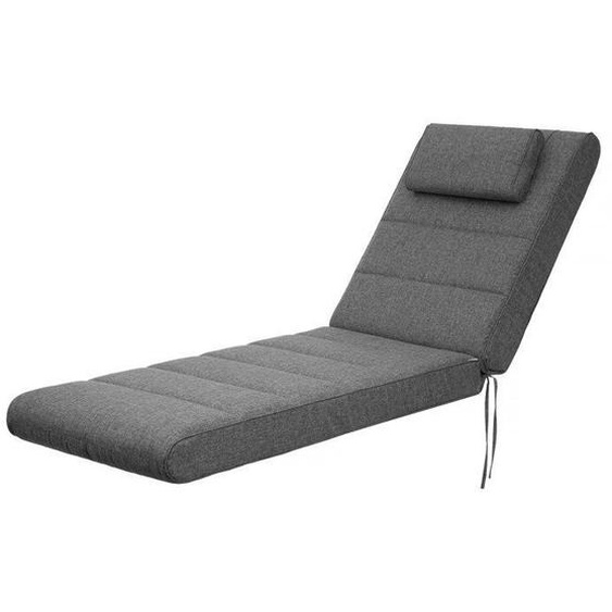 Bjird - Coussin Chaise Longue pour Jardin - siège 60x122 cm Graphite - Coussin Bain de Soleil extérieur-intérieur