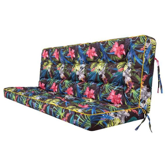 Bjird - Coussins pour Bancs de Jardin - Feuilles colorées 180 cm - Coussins Assise & Dossier Souples