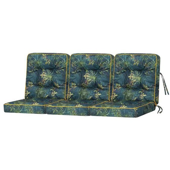 Bjird - Coussins pour Bancs de Jardin - LHerbe Verte 3 x 50 cm - Coussins Assise & Dossier Souples