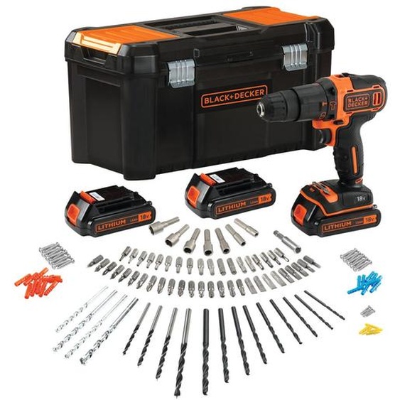 Black + Decker 18V Impact Driver Bdchd181B3A 3X1.5Ah +120 Acc