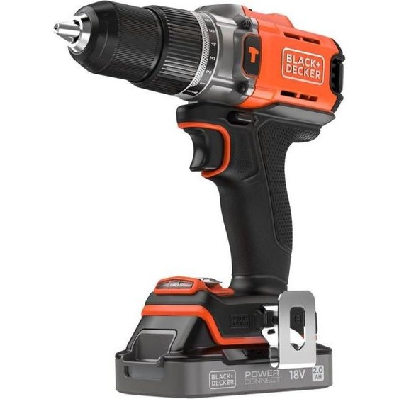 Black & Decker Akku-Schlagbohrschr. 18V 2Ah, Kof