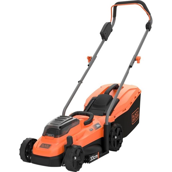 Black & Decker BCMW3318L2 Tondeuse à gazon poussée Batterie Noir, Orange