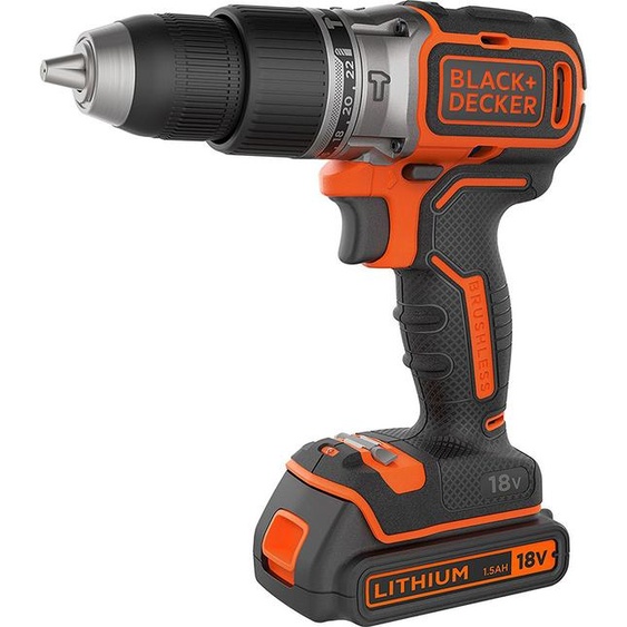 Black & Decker Akku-Schlagbohrs.18V 1,5Ah,buerstenlos