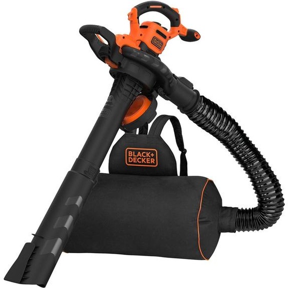 Black & Decker El.Laubsauger, 3000W, Laubfangrucksack