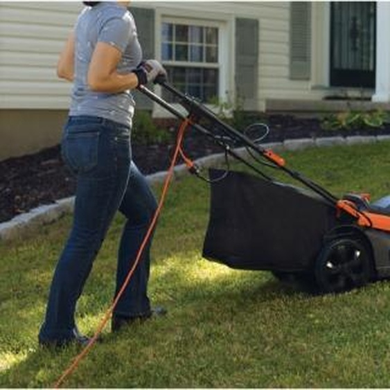 Black & Decker Elektro-Rasenmäher, 2000W, 48 cm, 3-in-1