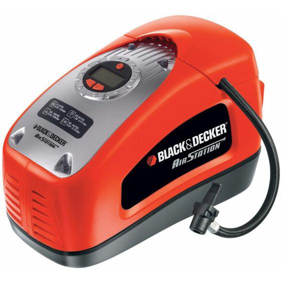 Black&decker - Gonfleur-Compresseur filaire 11 Bars - 220 v - Fourni avec 1 aiguille et 2 embouts