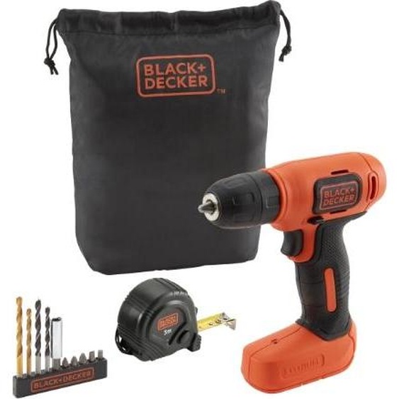 Black & Decker Kit perceuse-visseuse sans fil 7,2 V Li-Ion