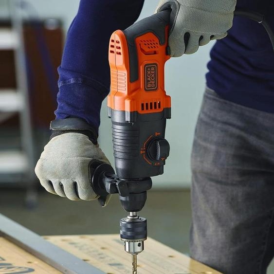 Black & Decker Kombihammer, 650W SDS-plus im Karton