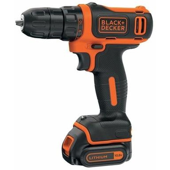 Black+decker Perceuse-visseuse sans fil - 12 v - 1,5 Ah - Moteur ultra compact - 2 batterie, en coffret BDCDD12K1B-QW