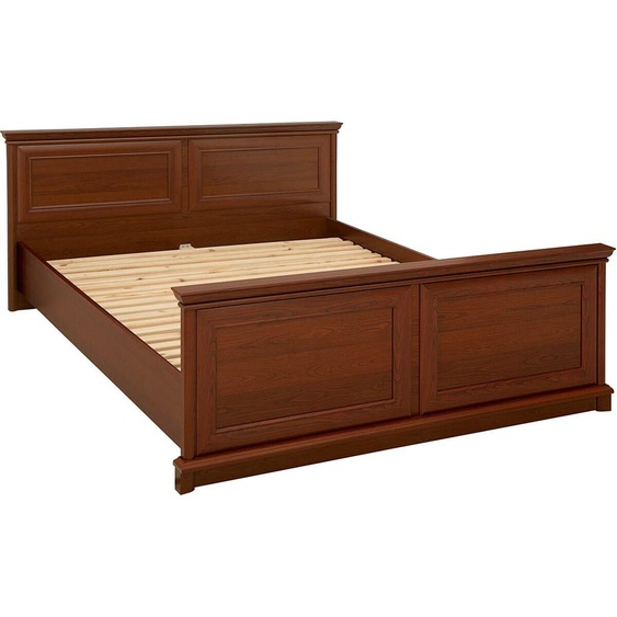 BLACK RED WHITE Lit 160 Kent | Cadre de lit double | 210 x 175 x 60,5-81,5 cm | Marron