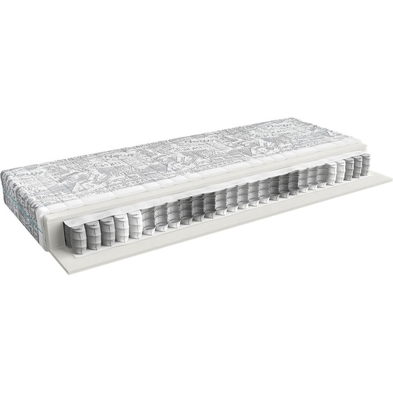 Black Red White Matelas à ressorts ensachés Posito II 90x200 H2 - Dureté moyenne, housse lavable, mousse antibactérienne, 7 zones de confort