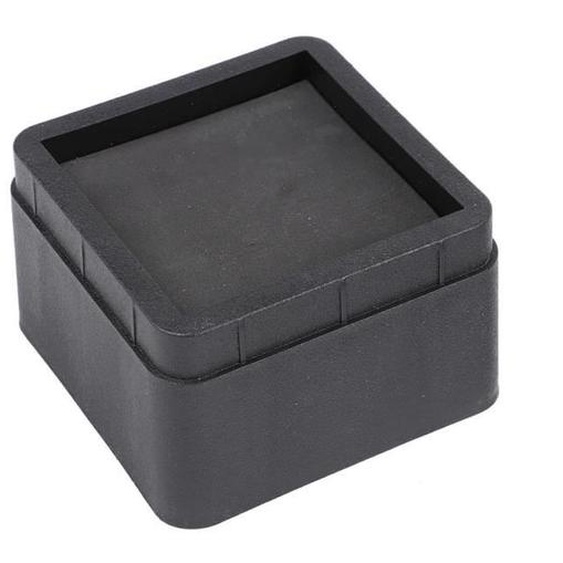 Black Square 2 Furniture Legs Floor Feet Protectors Furniture Cups, Furniture Legs, for Chair Legs for Bed Legs