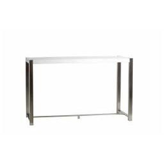 Blanc Table haute H100 cm MIRKA Blanc et métal  - Panneaux de particules - 0
