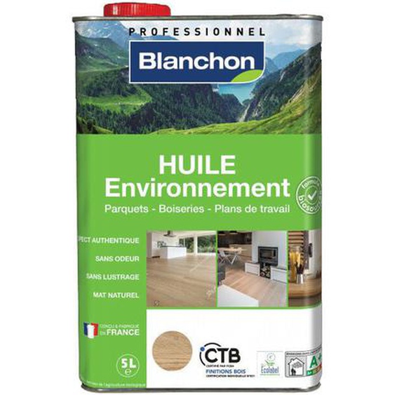 Huile Environnement Biosourcée Blanchon 5l bois brut