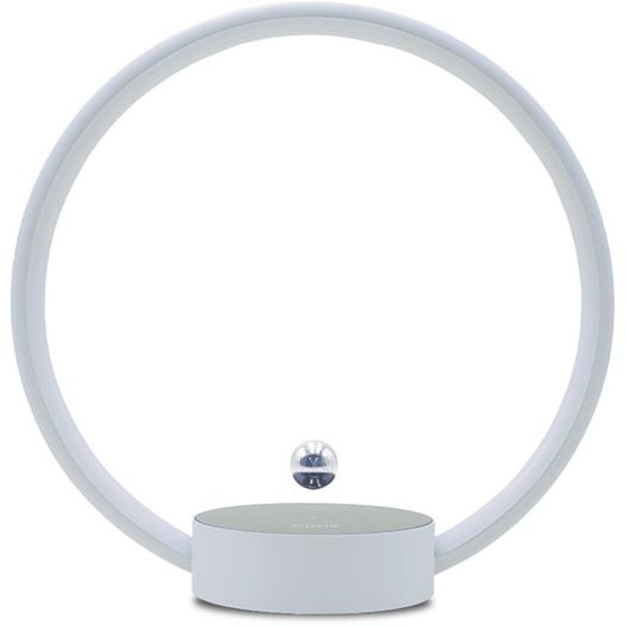 BlancLampe de table lévitation magnétique anneau lumière lampe de chevet atmosphère LED veilleuse gradable avec contrôle tactile pour chambre étude ornements décoratifs cadeaux