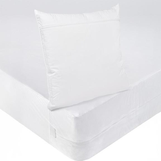 Bleu Calin Pack Anti punaises de lit Protège-matelas 90x190 + Protège oreiller 63x63cm