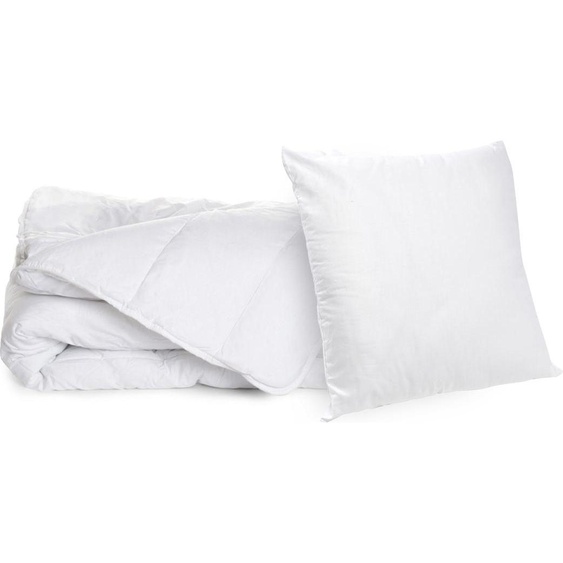 Bleu Calin Pack Couette légère 140x200 + Oreiller Moelleux 60x60cm Anti-transpiration