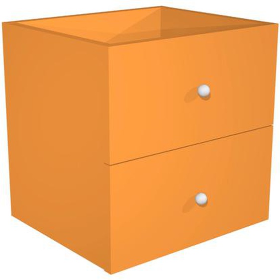 Bloc de 2 tiroirs Multicases Color - Orange