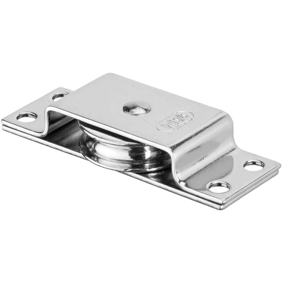 Bloc de glissement pour fil de 4 mm, roulement, acier inoxydable, charge de travail de 225 kg
