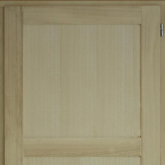 Bloc Porte Ken 3 Panneaux Paulownia H204 x L73 cm Côte Tableau P.Gauche
