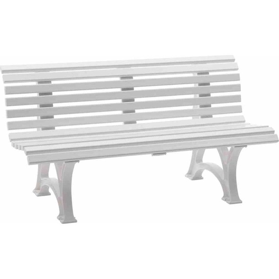 BLOME Banc Helgoland 150cm blanc entièrement en plastique