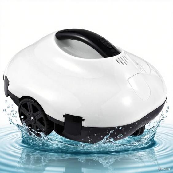 2025 Robot Piscine,Aspirateur Piscine sans Fil - Autonomie 130 mins - 860 ft² - Nettoyage Puissant du Fond,Idéal pour Piscines Enterrées - Blossom