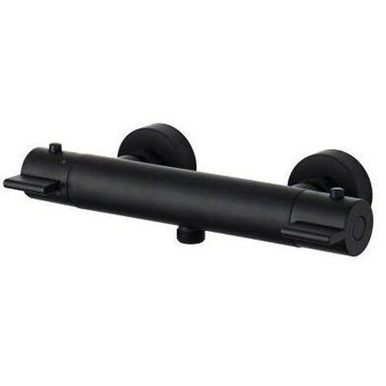 Bluerain mitigeur thermostatique 150 mm noir mat laiton limiteur température 38C