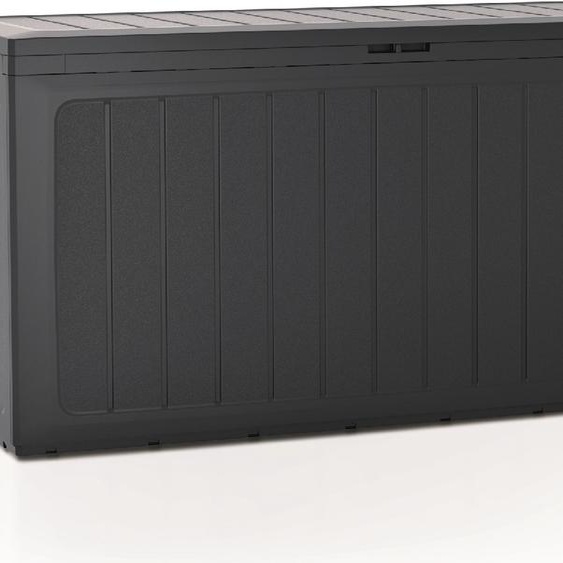 Boardebox Coffre de jardin avec coussins Coffre de jardin verrouillable 290 litres Anthracite