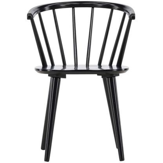 Bobby chaise de salle à manger avec accoudoirs bois noir