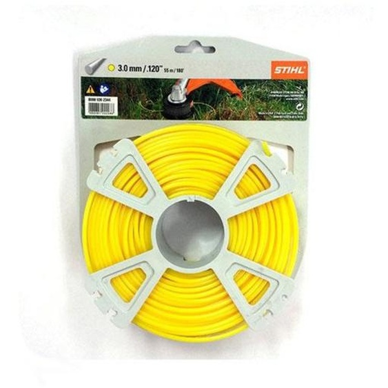 Bobine de fil rond diamètre 3 mm longueur 55 m - jaune STIHL 0000-930-2344