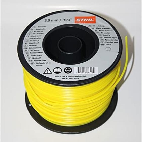 Bobine de fil rond diamètre 3 mm longueur 271 m - jaune STIHL 0000-930-2543