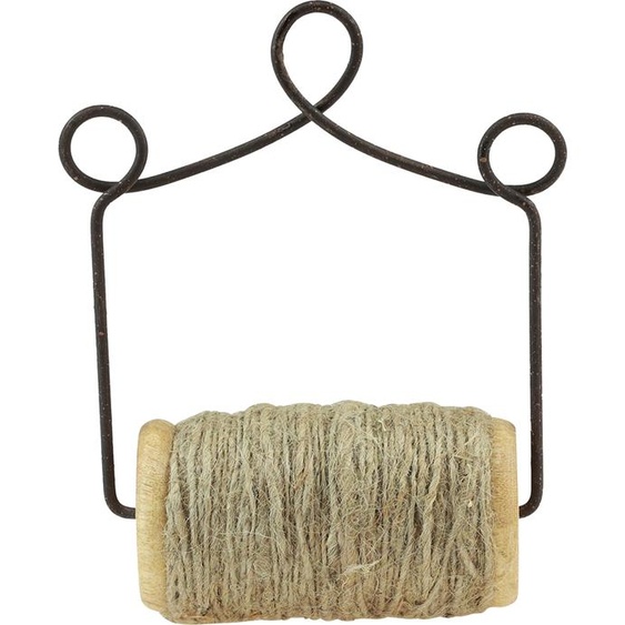Bobine de fil vintage Décoration murale en métal Cordon style campagnard