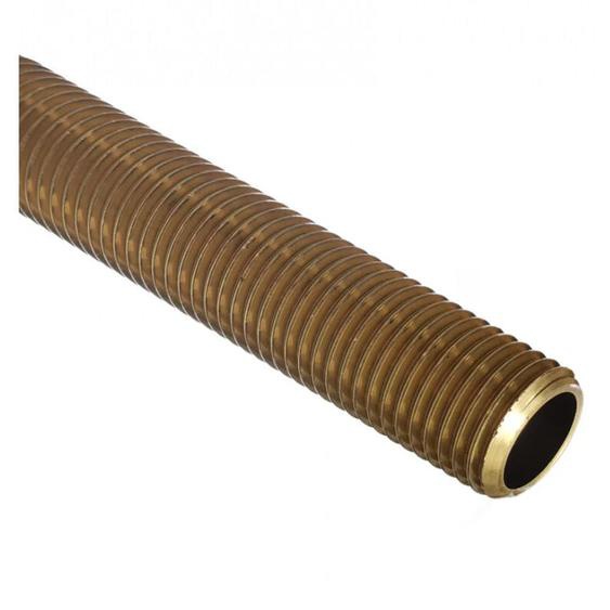 Tube laiton fileté - Ø15x21 - Longueur 1m