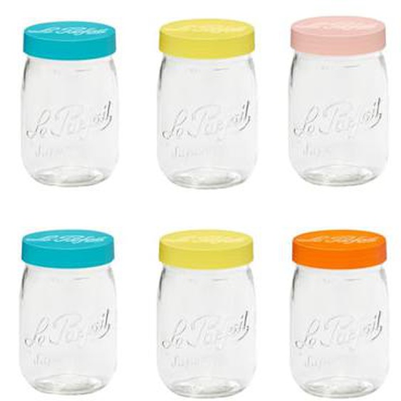 Bocal à vis Colors de  (lot de 6)