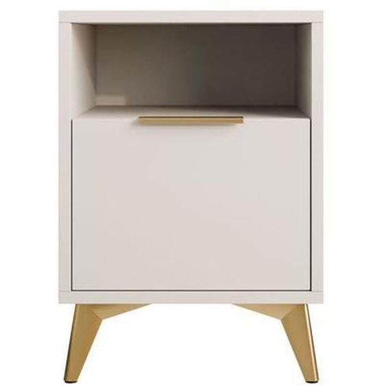 Boccioni - table de chevet - beige - 44 cm - Beige