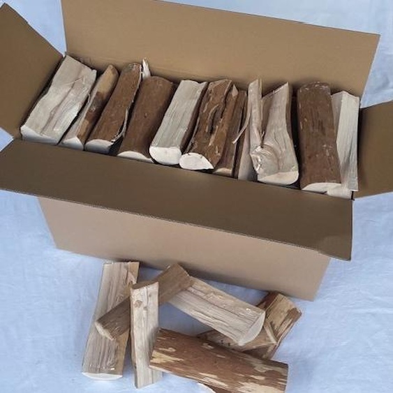 Bois de chauffage 28 KG - bois de poêle jardin feu de camp barbecue bois noisette