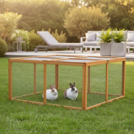 Bois Enclos Enclos pour lapins Cage à lapins Clapier pour petits animaux