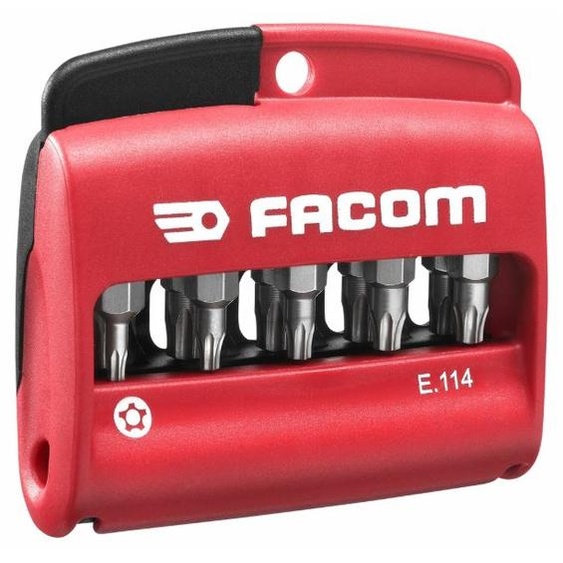 Boîte 10 embouts Resistorx plus + porte-embout - FACOM - E.114PB