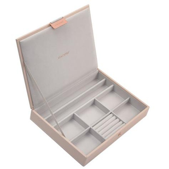 Boîte à bijoux avec couvercle rose Blush Classic