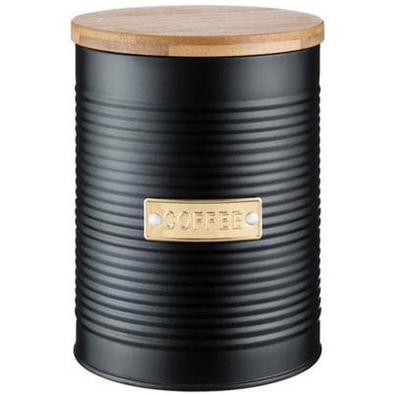 Boite à café Otto en métal noir